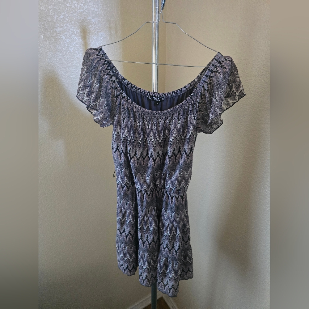 Sequin Hearts Short Sleeve Pullover Dress